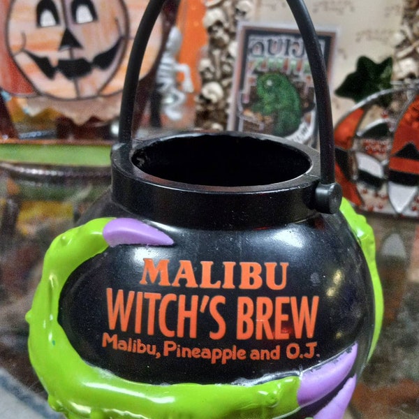 Vintage Malibu Rum Witch's Brew Halloween Promo Cup