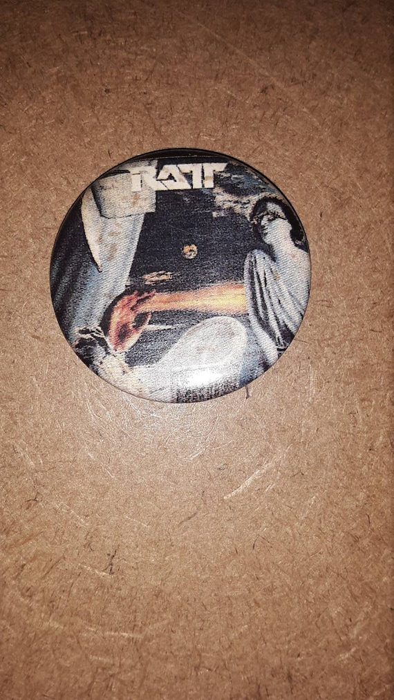 vintage rock buttons 1980s - Gem