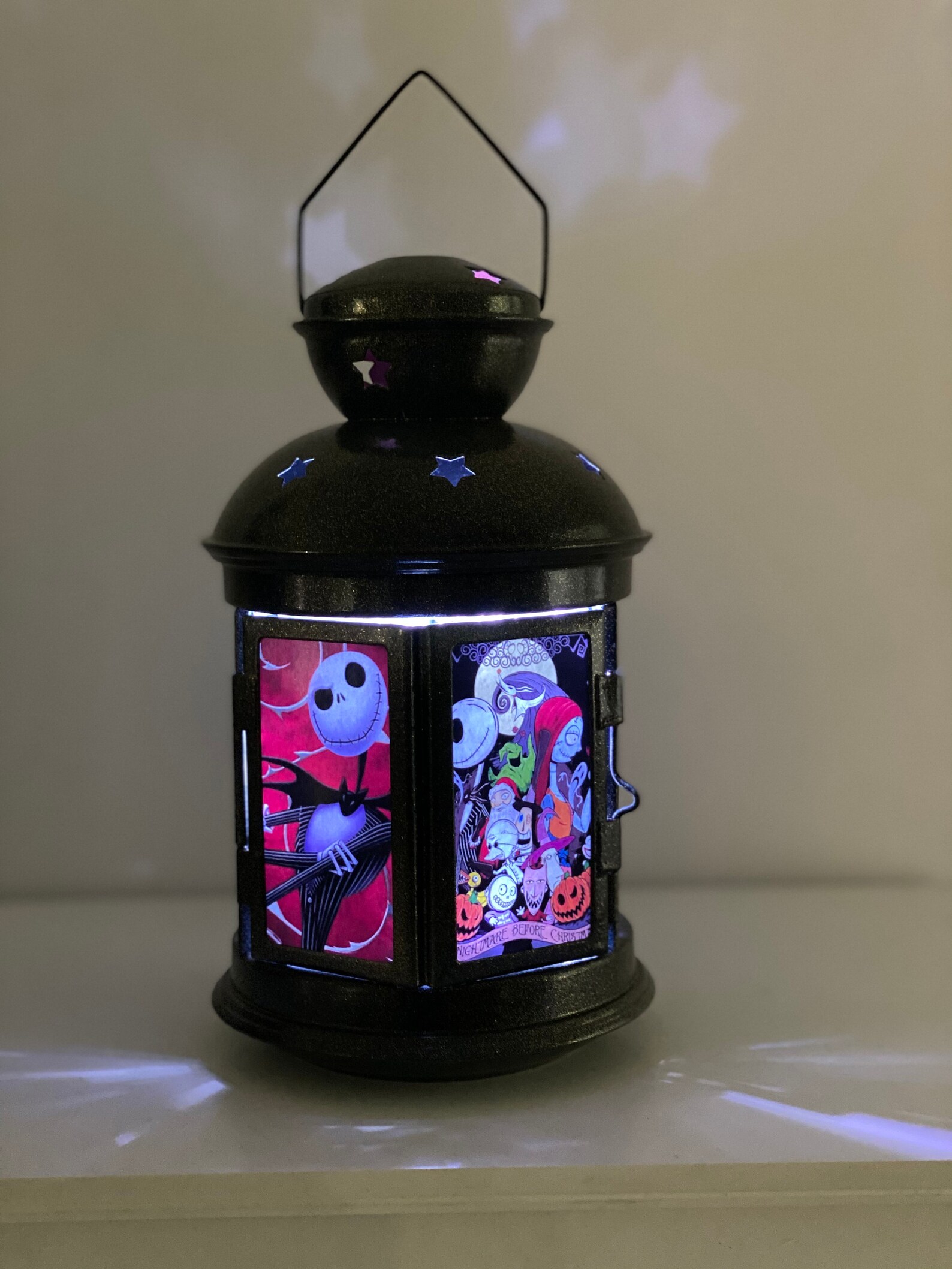 The Nightmare Before Christmas Lantern Etsy