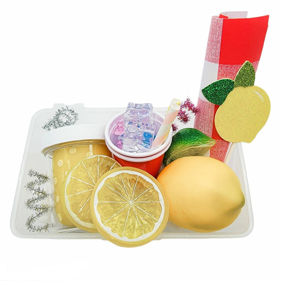 Kids Lemonade Stand Playdough Sensory Kit Open Ended Toys Etsy