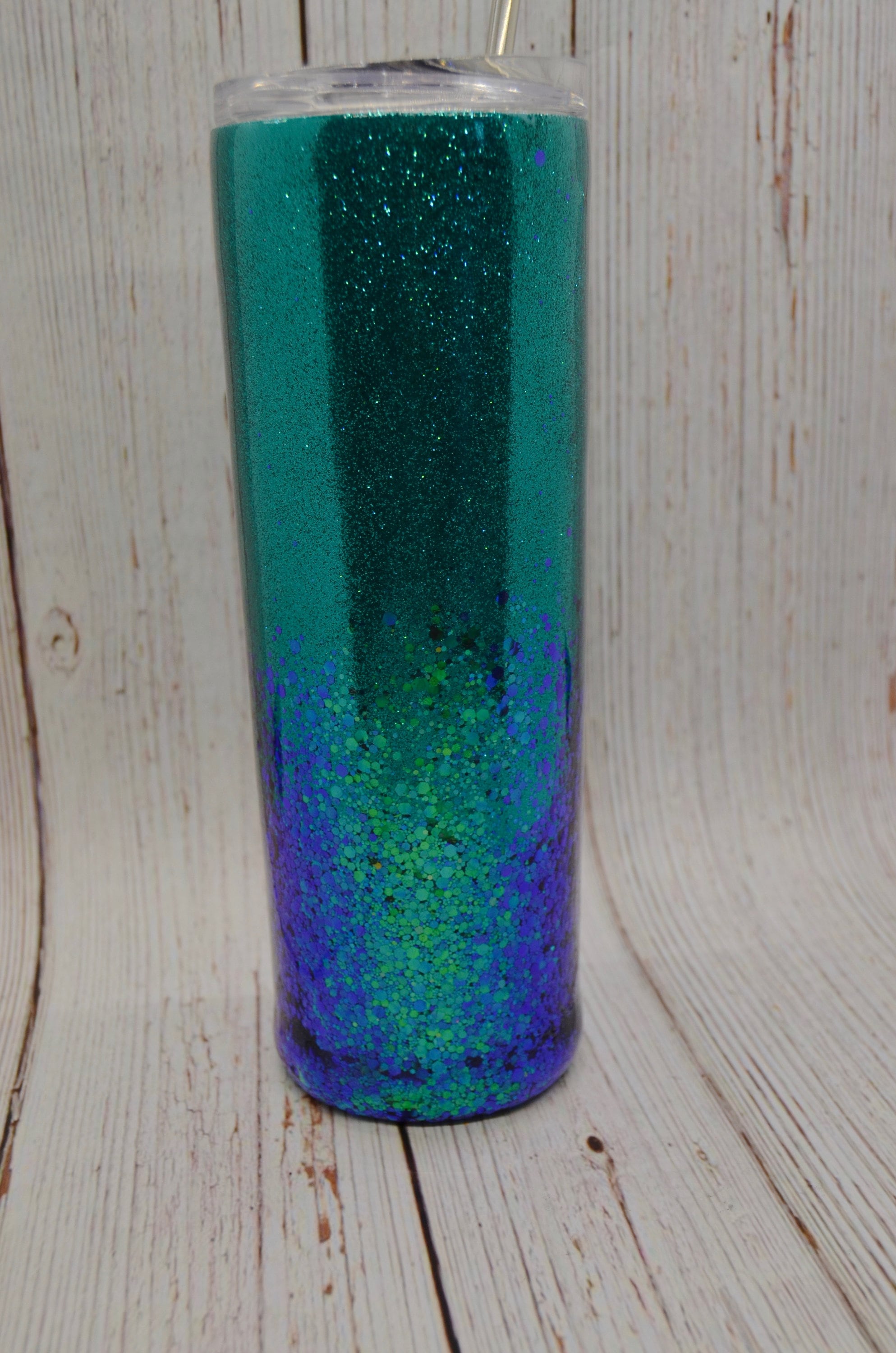 Ombre Glitter Tumbler Iridescent Glitter Tumbler Etsy