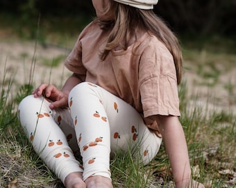 Organic Leggings Apple | Mitwachshose | Babyhose | Kinderhose | Äpfel