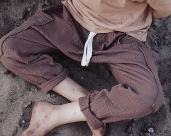 Organic Musselinhose | Kinderhose | Musselinstoff | Sommerhose