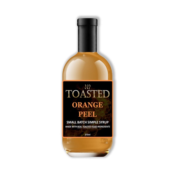 TOASTED Orange Peel Small Batch Simple Syrup 375ml