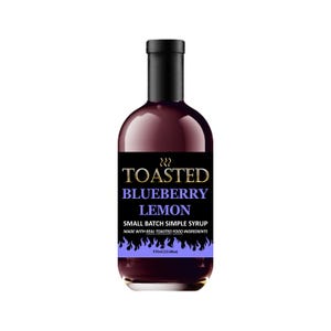 TOASTED Blaubeer-Zitrone-Kleine Charge Einfacher Sirup 375ml