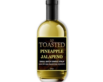 TOASTED Pineapple Jalapeno Small Batch Simple Syrup 375ml