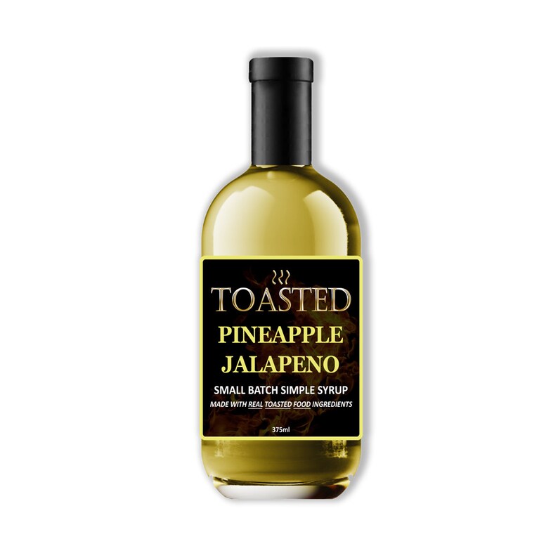 TOASTED Pineapple Jalapeno Small Batch Simple Syrup 375ml Etsy