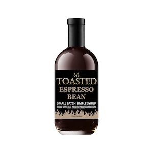 TOASTED Espresso Bean Small Batch Simple Syrup 375ml
