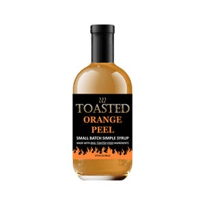 TOASTED Orange Peel Small Batch Simple Syrup 375ml