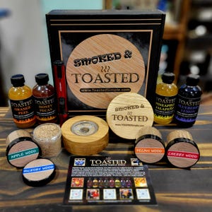 Smoked & TOASTED &quot;Pick 4&quot; Cocktail Smoker Kit w/ Torch Lighter