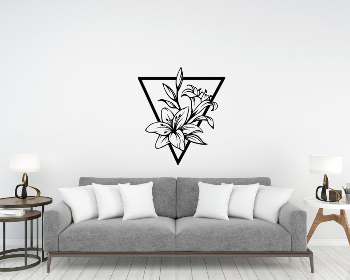 Lily Flower Wall DecorLily Flower Wall ArtWall DecorWall Etsy