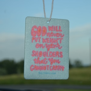 Christian Air Freshener, Cute Car Air Freshener, Car Freshener, Cute Freshie, Positive Vibe