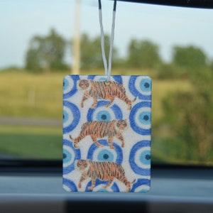 Eye of the Tiger Air Freshener, Cute Car Air Freshener, Car Freshener, Cute Freshie, Positive Vibe