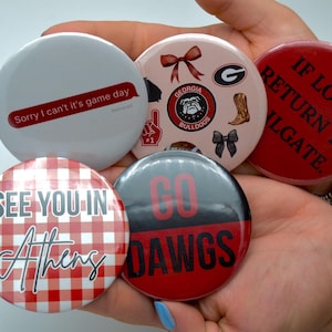 Georgia Gameday Buttons | Gameday Accessories | Dawgs