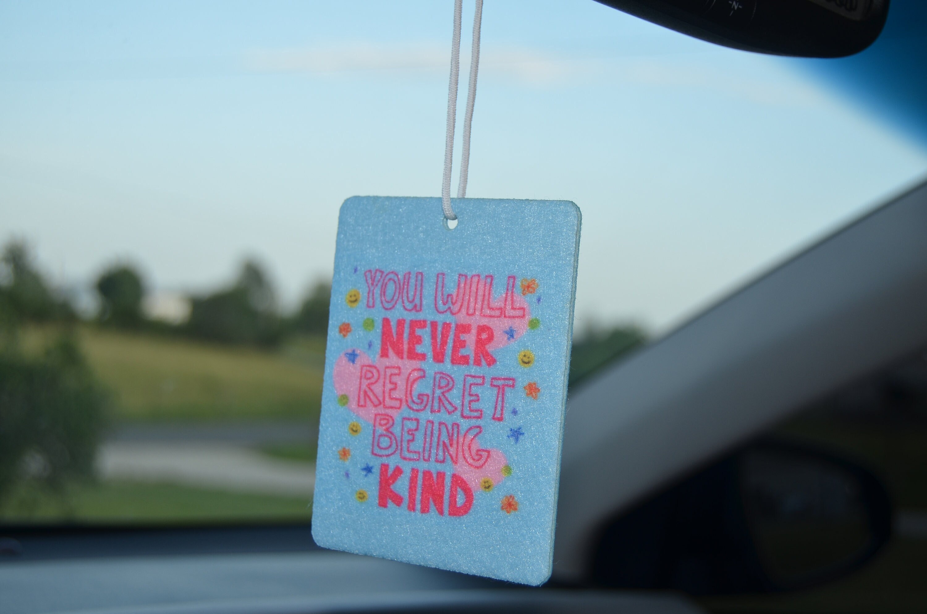 You Will Never Regret Being Kind Air Freshener, Cute Car Air Freshener, Car Freshener, Cute Freshie, Positive Vibe