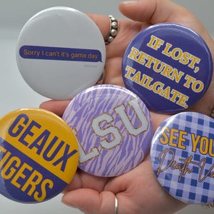 LSU Gameday Buttons | Gameday Accessories | Louisiana State University