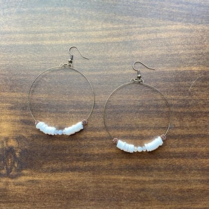 Heishi Hoop Earrings