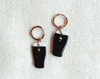 Pendientes de aro Irish Stout / HECHOS POR ENCARGO