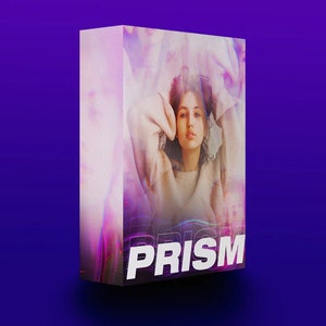 May include: A colorful, abstract design with a woman's face in the center. The text "PRISM" is in white letters on a black background.