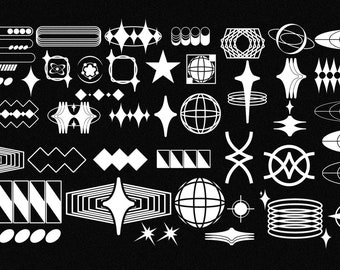 Cyberpunk Shapes and Vectors Pack