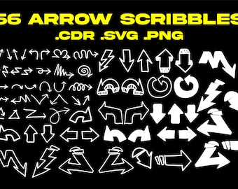 Arrows & Doodles Vector Pack | For Photoshop, Illustrator, Procreate and Canva