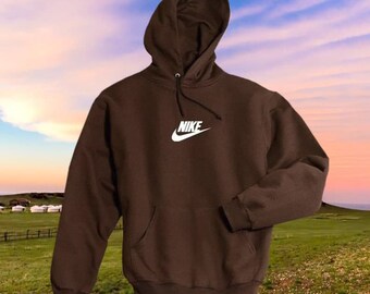 vintage nike sweater brown