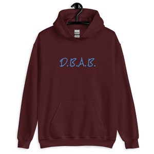 DBAB Hoodie (baby blue font)