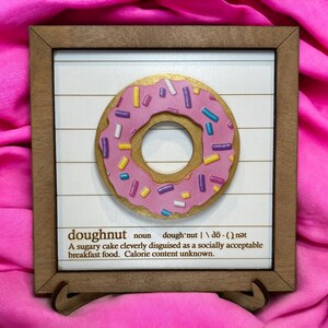 Doughnut Tiered Tray, Doughnut Mini Sign, Donut Sign, Funny Food