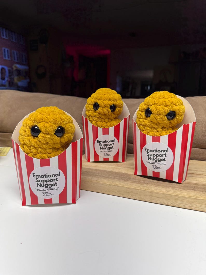 Chicken Nugget Crochet Pattern: Beginner-Friendly Amigurumi (PDF Download) image 6