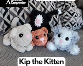 Crochet Kitten PDF Pattern: Finger Puppet & Plushie (Digital Download)