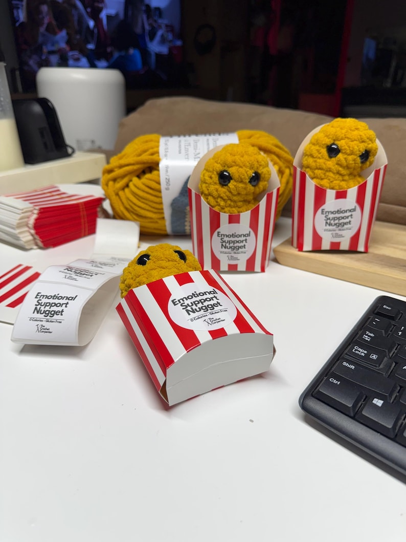 Chicken Nugget Crochet Pattern: Beginner-Friendly Amigurumi (PDF Download) image 3