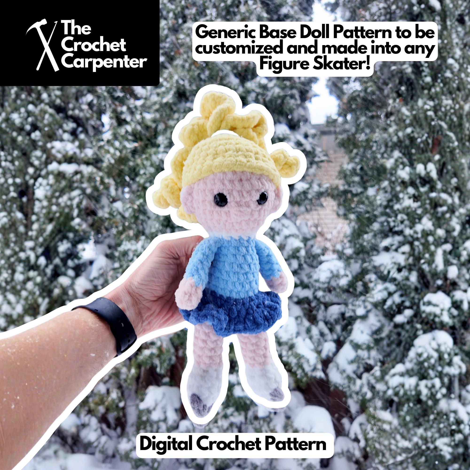 24 Fascinating Crochet Art Dolls and Figures 18 Crochet Female Figure Skater