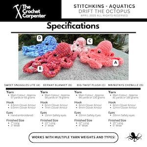 Crochet Octopus PDF Pattern: Finger Puppet & Plushie (Digital Download) image 4