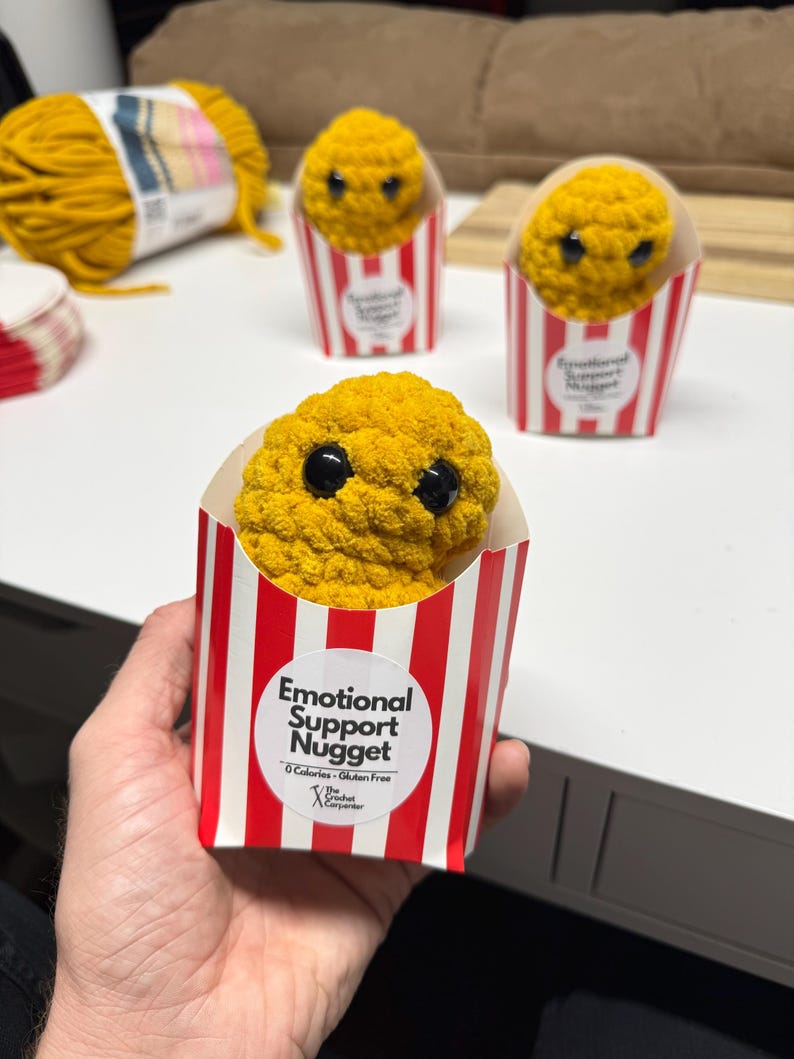 Chicken Nugget Crochet Pattern: Beginner-Friendly Amigurumi (PDF Download) image 4