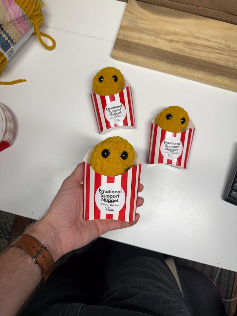 Chicken Nugget Crochet Pattern: Beginner-Friendly Amigurumi (PDF Download) image 7