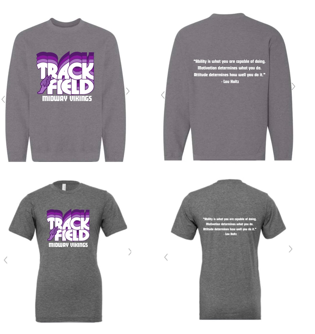 Midway Vikings Track and Field Apparel Etsy
