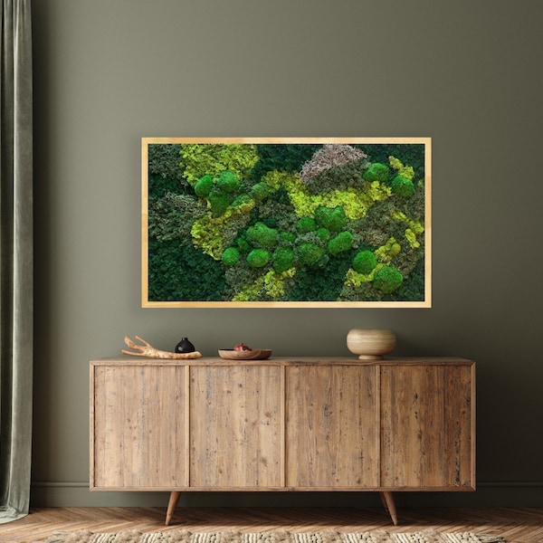 Moss Art Framed | Moss Wall | Preserved Moss