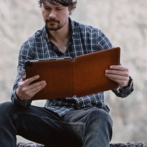 Gepersonaliseerde leren iPad-hoes, iPad Air 13-hoesje, iPad Pro-hoesje, leuk iPad 10e-generatie hoesje cadeau, iPad Pro 11-inch hoesje, iPad Pro 129-hoesje