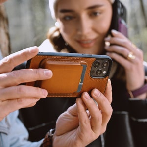 Creditcardhouder, heren lederen telefoonkaarthouder, volnerf lederen kaarthouder portemonnee, gepersonaliseerd leren cadeau, aangepaste portemonnee