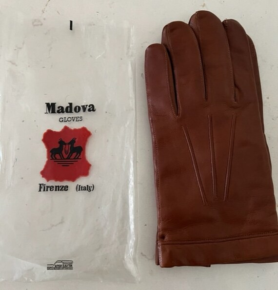 Madova Firenze Cognac Brown Italian Leather Men's 