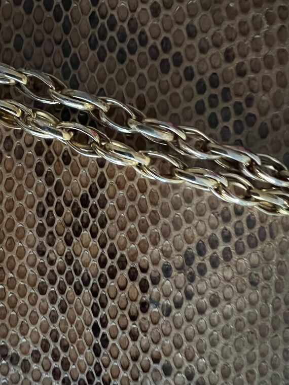 Vintage Exotic Snakeskin (Likely Python) Custom M… - image 9