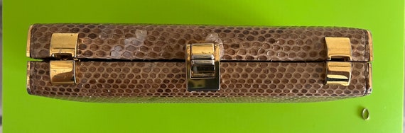 Vintage Exotic Snakeskin (Likely Python) Custom M… - image 7