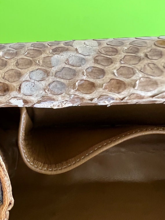 Vintage Exotic Snakeskin (Likely Python) Custom M… - image 5