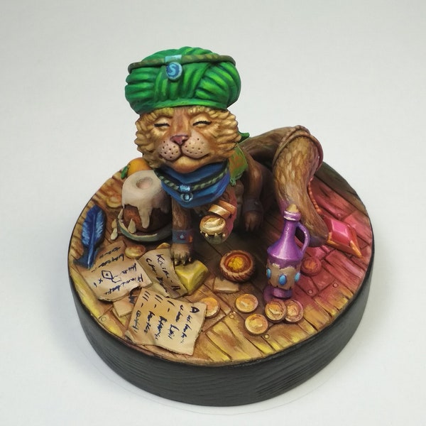 Alfiq Fezes the Merchant | Elder Scrolls Custom Figure | Hand sculpted hand painted Polymer Clay Figurine Sculpture