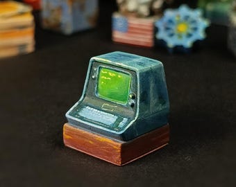 Terminal Fallout \ Capots de touche artisan peints à la main pour ordinateur \ pour claviers mécaniques avec commutateurs Cherry MX