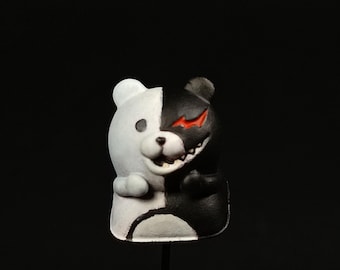 Monokuma | Danganronpa Hand painted Artisan Keycap \ for Mechanical Keyboards With Cherry MX switches