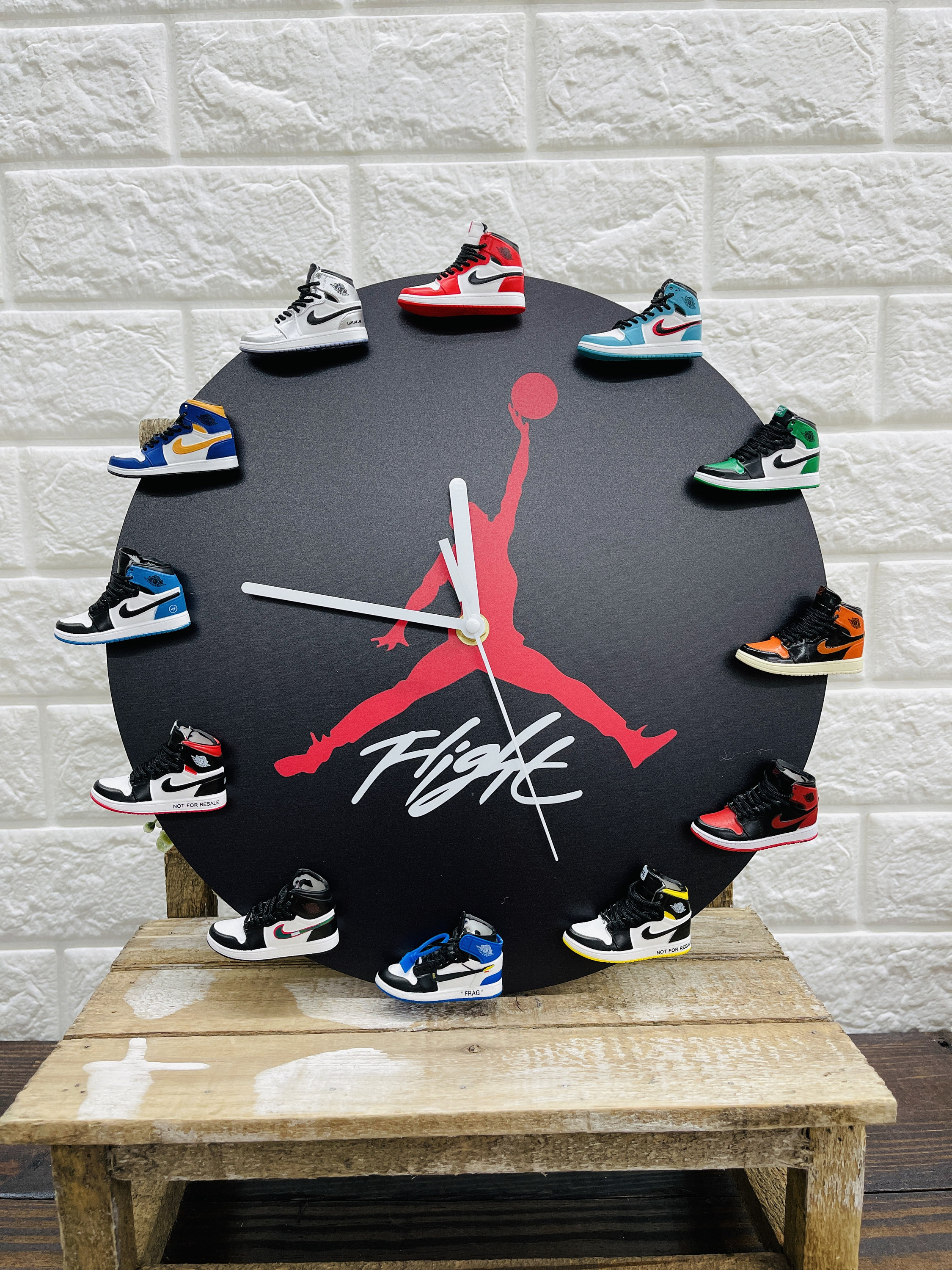 jordan 3d mini sneaker clock
