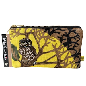 Little Owlet Art Multi Pocket Wallet Faux Wildleder Stoff Münzbeutel Spooky Enchanted Forest Wild Bird Accessoires Einzigartige Geschenke für Sie
