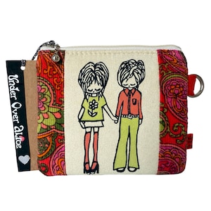 Monedero bohemio de gamuza vegana para mujer, estilo novio, novia, vintage, de tela aterciopelada con diseño de pana para bebé, con diseño psicodélico de cachemira y patchwork, sandía y azúcar.