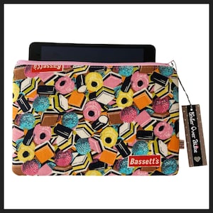 Liquorice Allsorts Large Makeup Bag iPad Mini Case Pick N Mix Design Unique Travel Accessory :Protective Sleeve Pen Pencil Holder Candy Core